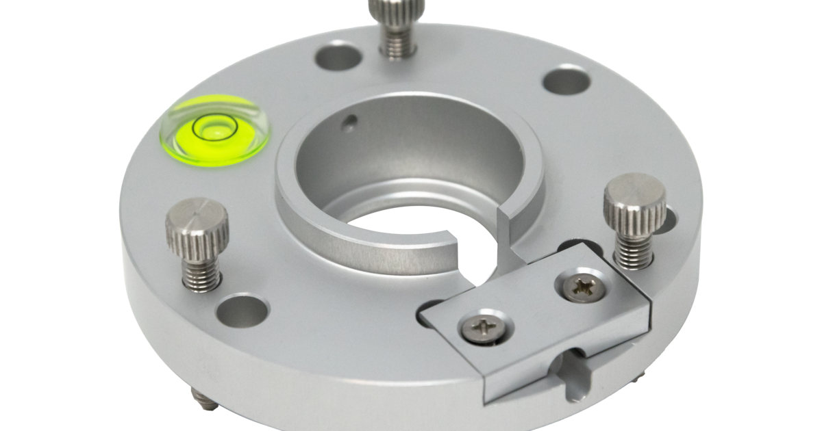 Base with levelling device for LP...01 probes | Senseca